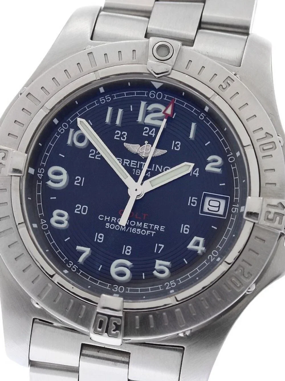 BREITLING Colt A74380 GMT date black Dial Quartz Men's Watch_973147
